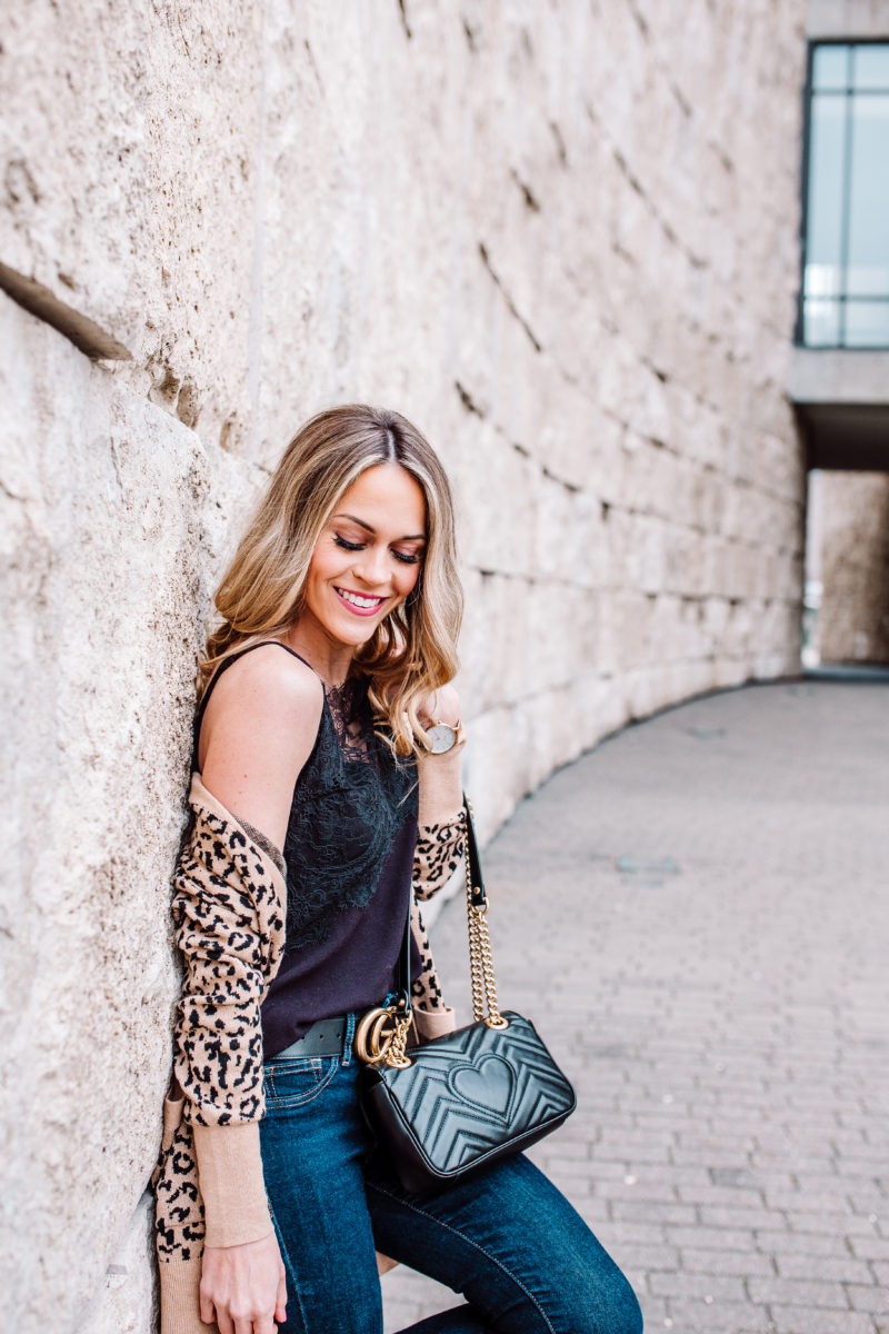 j crew leopard print cardigan